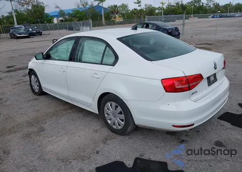 2015 Volkswagen Jetta 2.0L S из США, поврежденный, VIN 3VW2K7AJ4FM349572